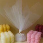 Μπομπονιέρα Γάμου με Τούλι & Δαντέλα σε Εκρού – Ροζ Απόχρωση