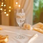 Ποτήρι με δαντέλα και σπάγκο